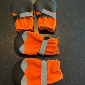 Orange and Black Dog Boots